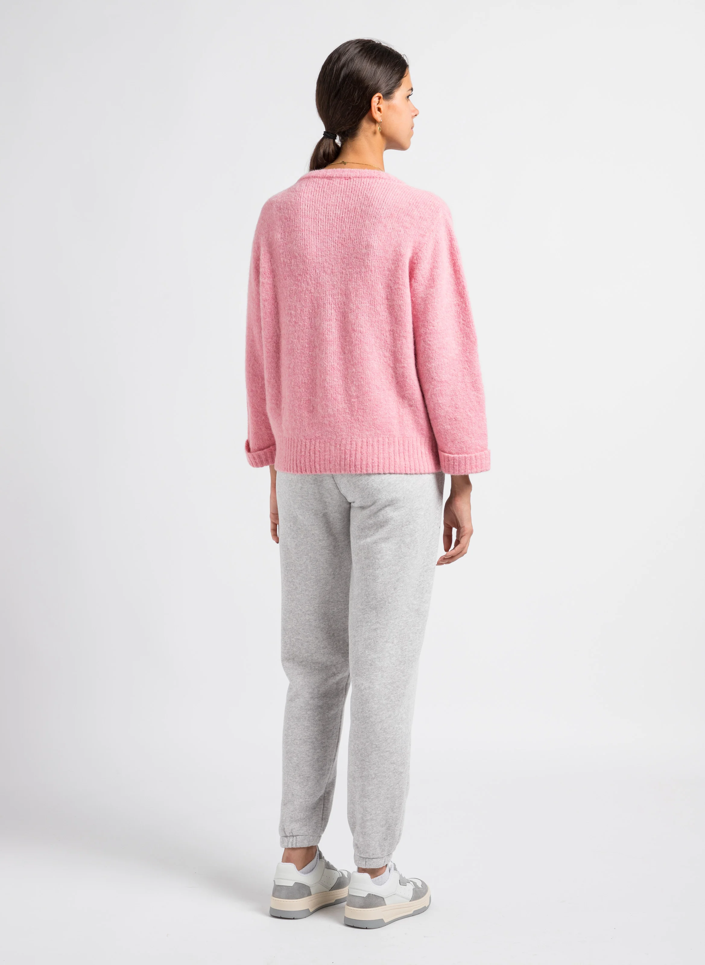 KODYTOWN - Jogging taille haute en coton | Gris