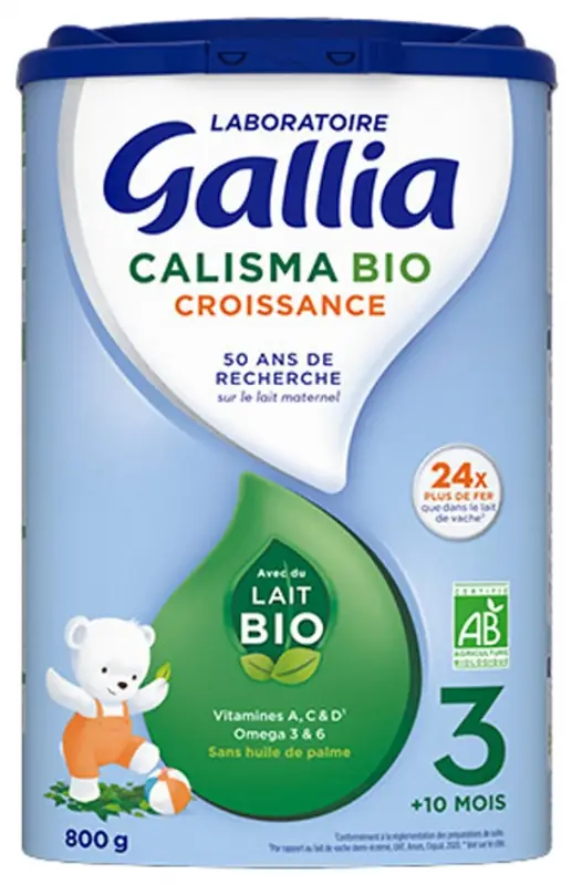 Calisma Croissance 3ème Âge + 10 Mois Bio 800 g