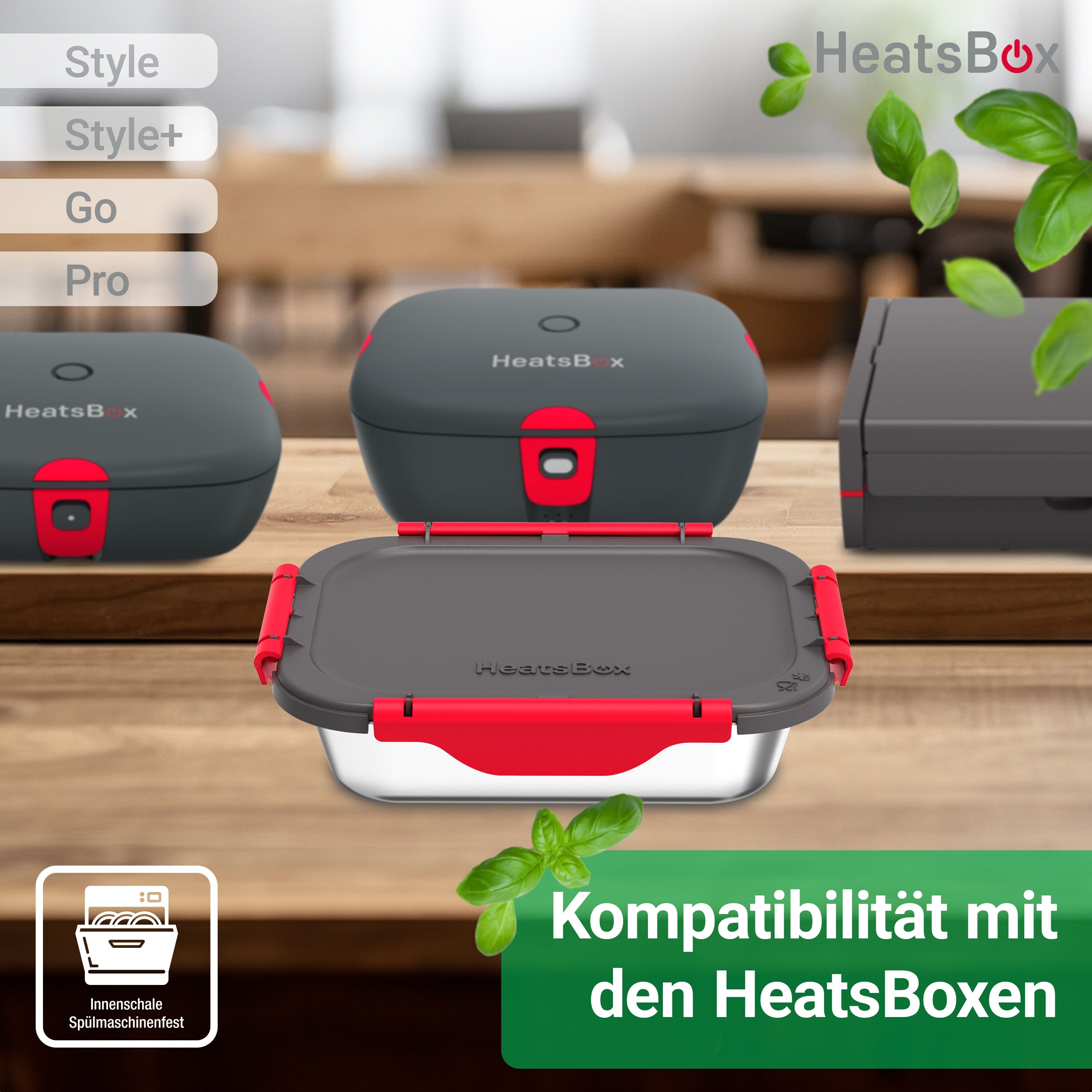 HeatsBox Innenschalen 2er-Set für HeatsBox Style/Style+/GO/PRO, 925ml