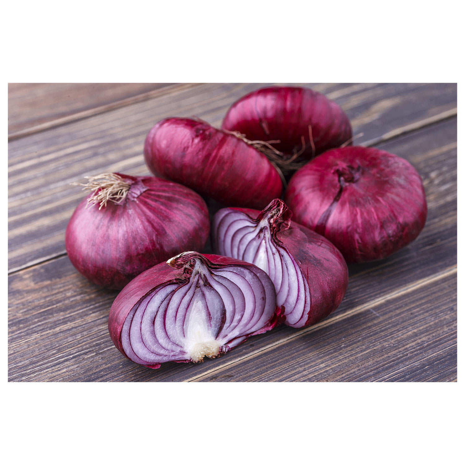 Oignon rouge frais bio (de Toulouges)