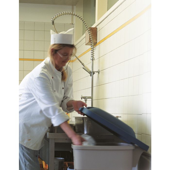 Rubbermaid mobiele container 110 ltr beige (VB002901) Deksel apart verkrijgbaar