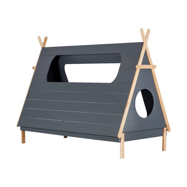 BLN Kids Tipi Bed Grijs 90 x 200 cm