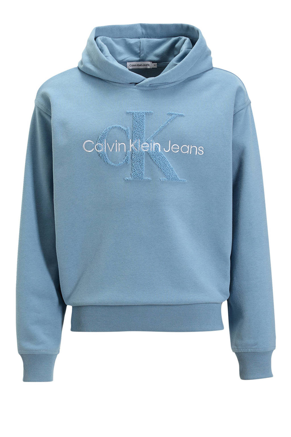 Calvin Klein hoodie met logo lichtblauw