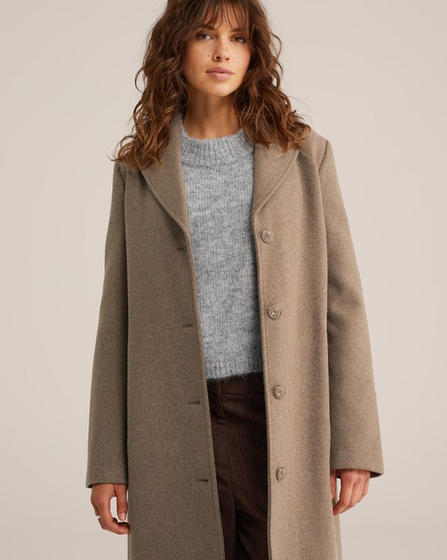 WE Fashion - Dames Jas - Wolmix - Regular Fit