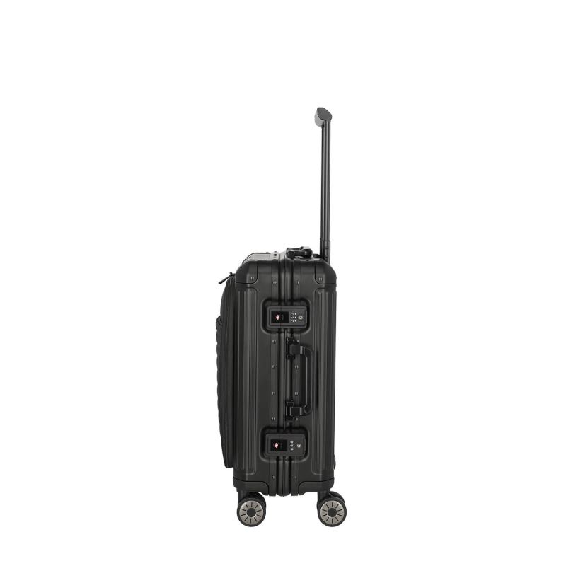 Valise cabine rigide Next Aluminium 55 cm Noir