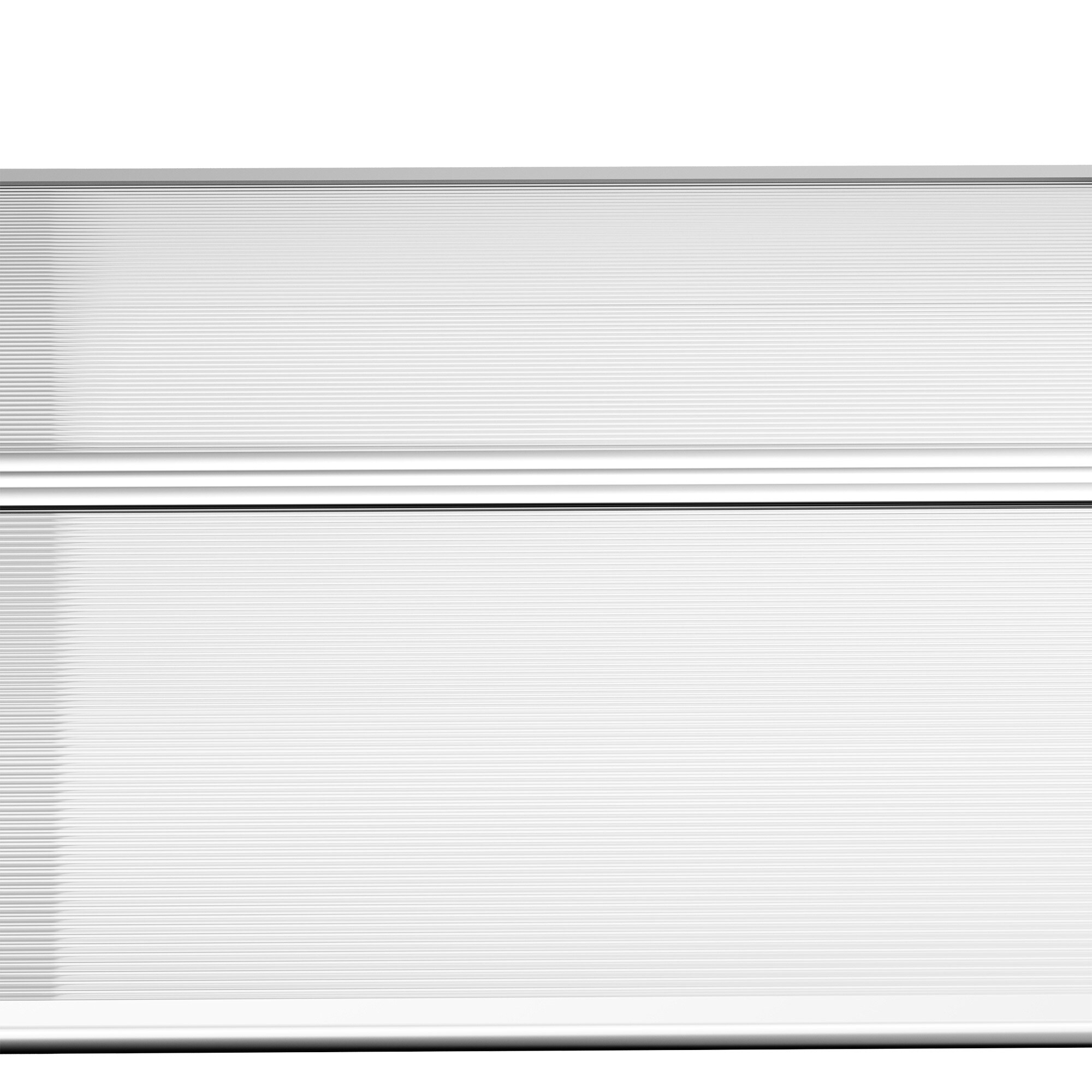 Outsunny Vordach mit Anti UV-Beschichtung und Wandbefestigung weiß 90L x 150B x 25H cm