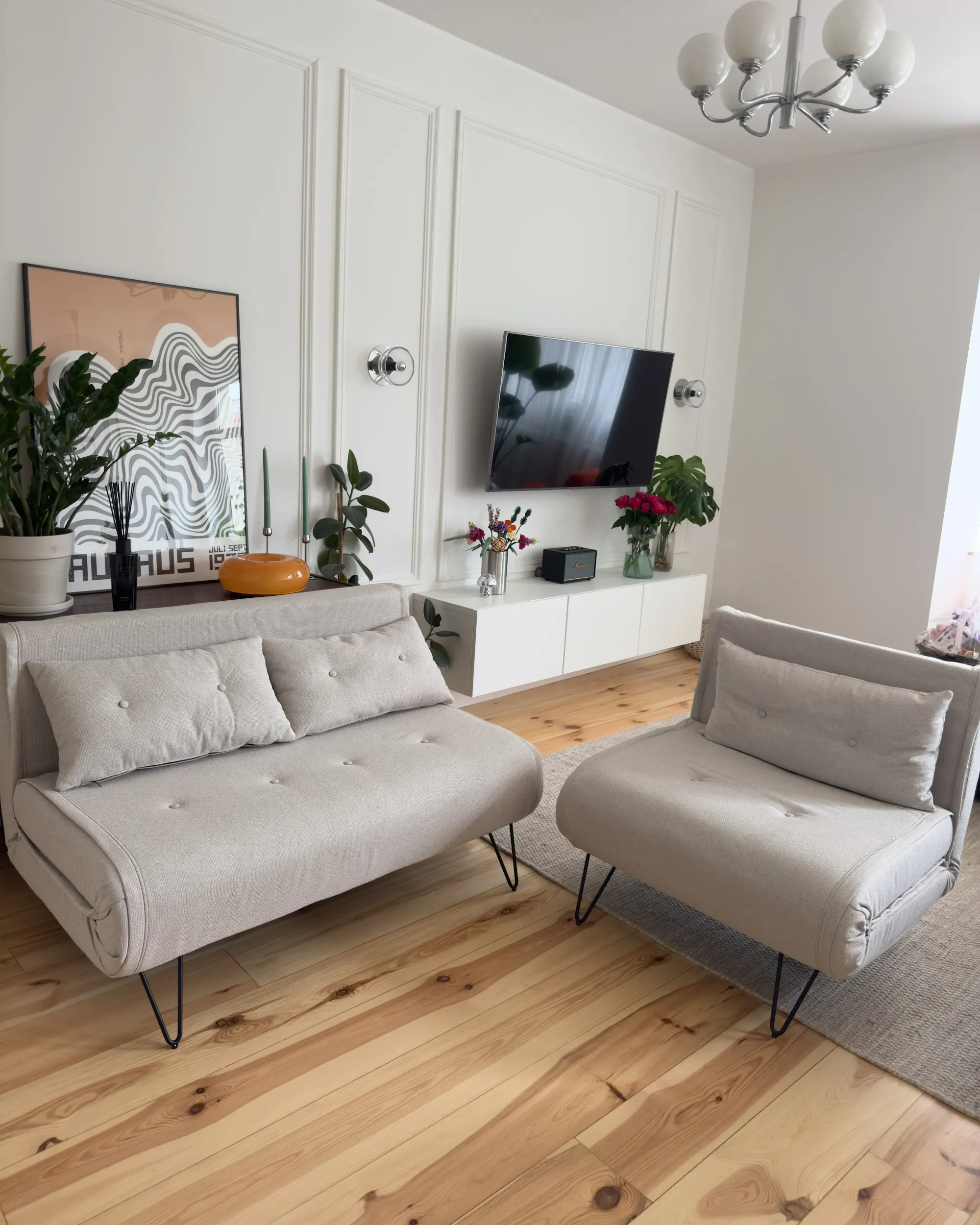 Bankenset 3-zits VESTFOLD Stof Lichtbeige