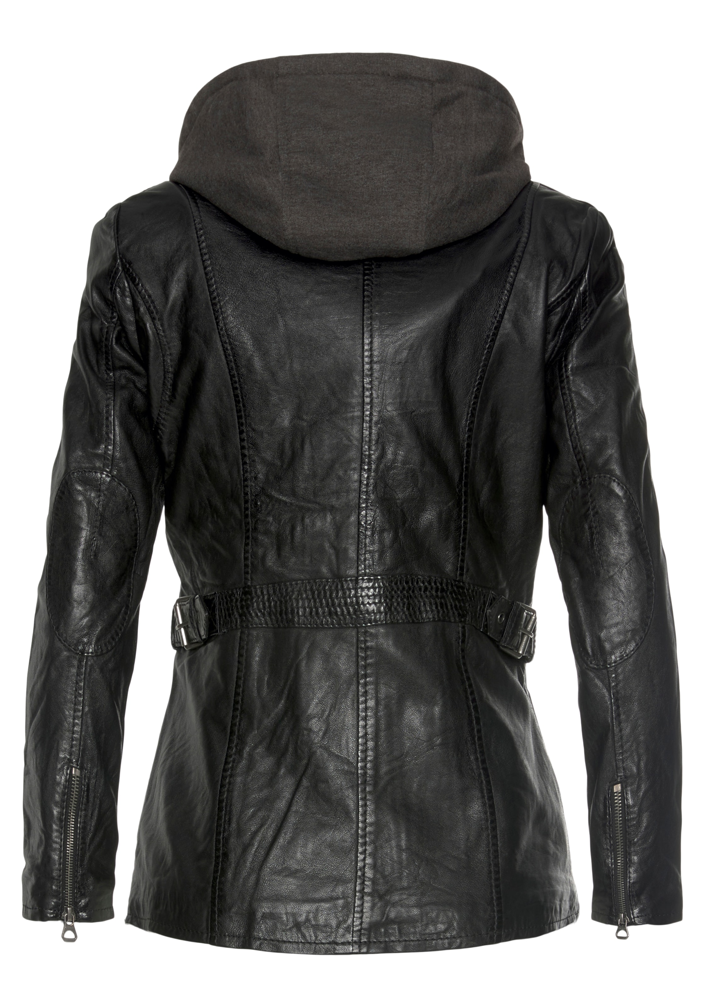 Mauritius Lederjacke »Adelyn« mit Kapuze 2-in-1-Lederjacke
