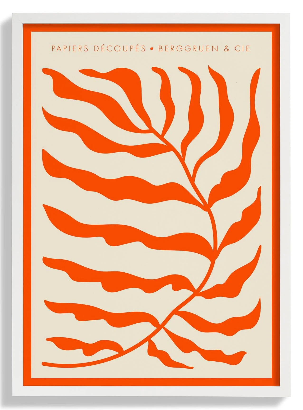 Orange Leafs Papiers Découpés Kunstausstellung