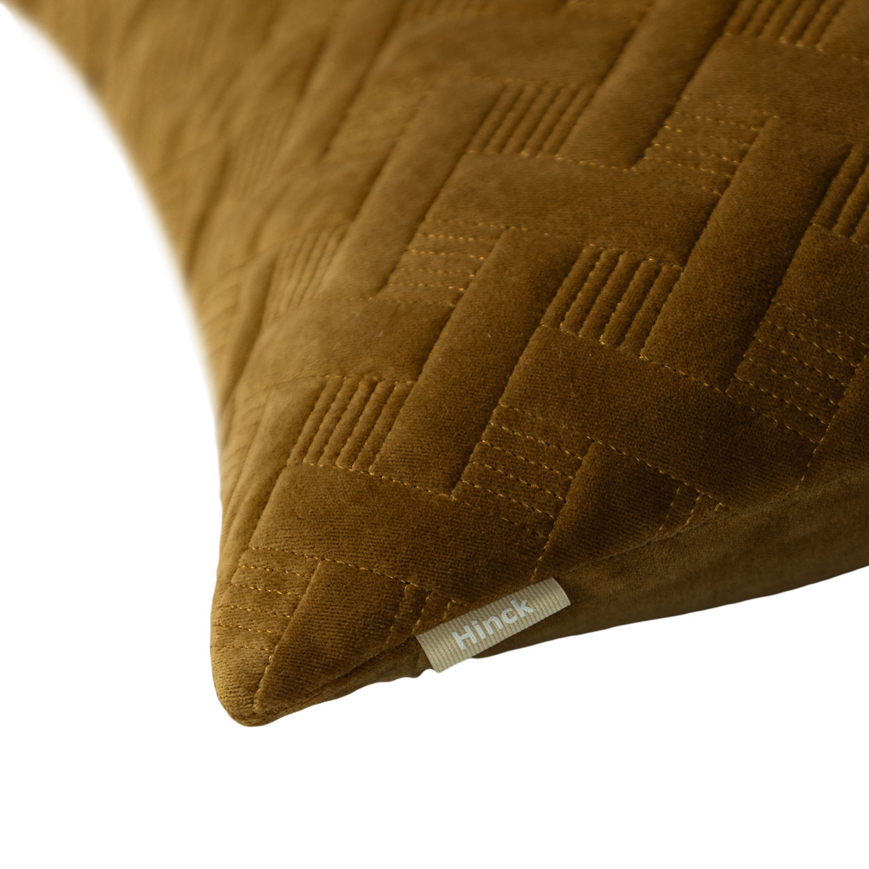 Kussen velours Grids gold