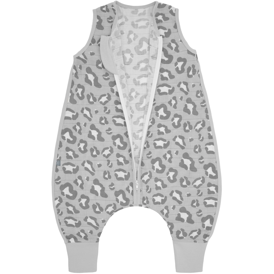 emma & noah Schlafsack mit Füßen Leo Grau 2,5 TOG