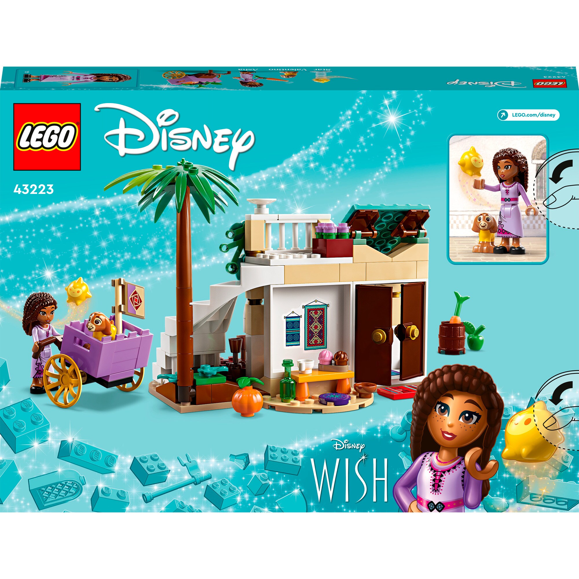 LEGO Konstruktionsspielzeug Disney Wish Asha in der Stadt Rosas