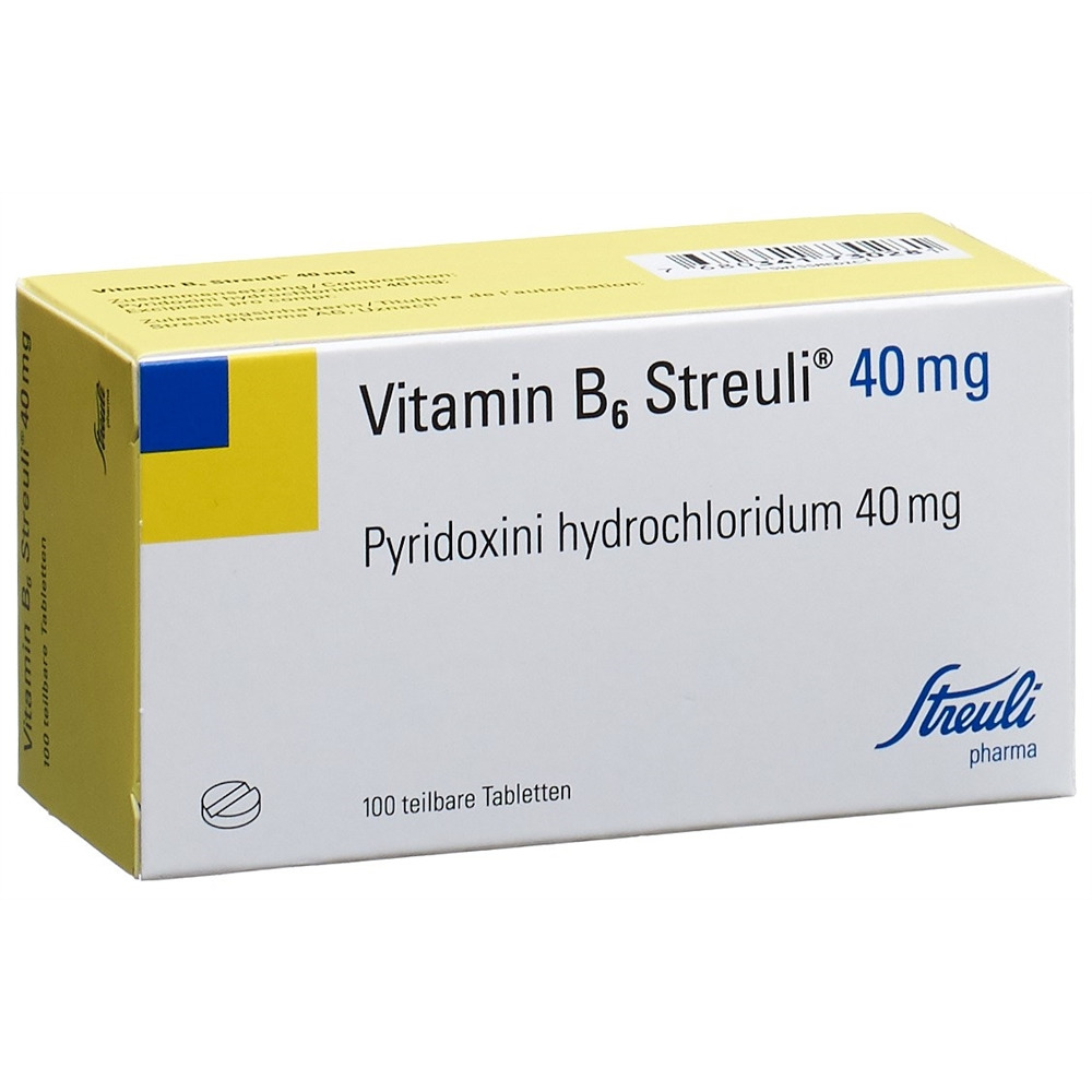 VITAMINE B6 Streuli 40 mg<br>100 Stück, Blister, Tablette
