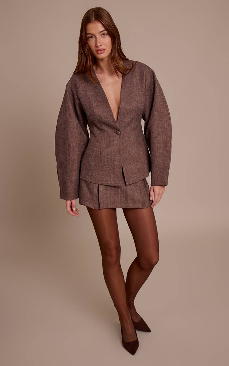 Light Brown Mini-jupe Ajustée
