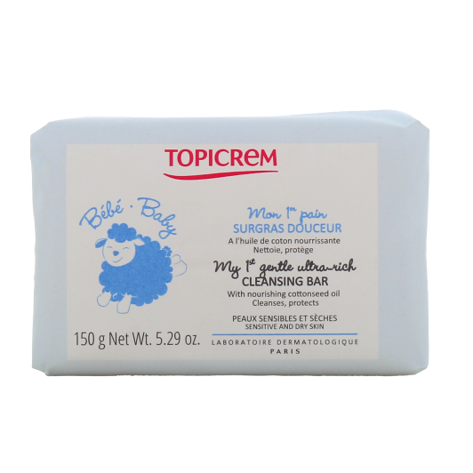 Topicrem Bébé pain surgras peau sensible sèche - Visage et corps