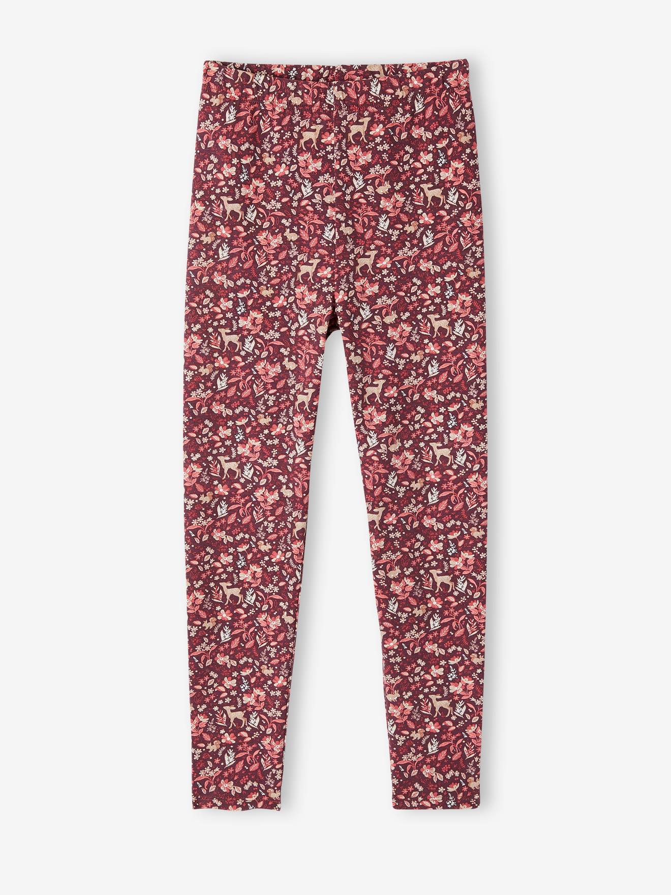 Leggings com estampa de chocolate para meninas