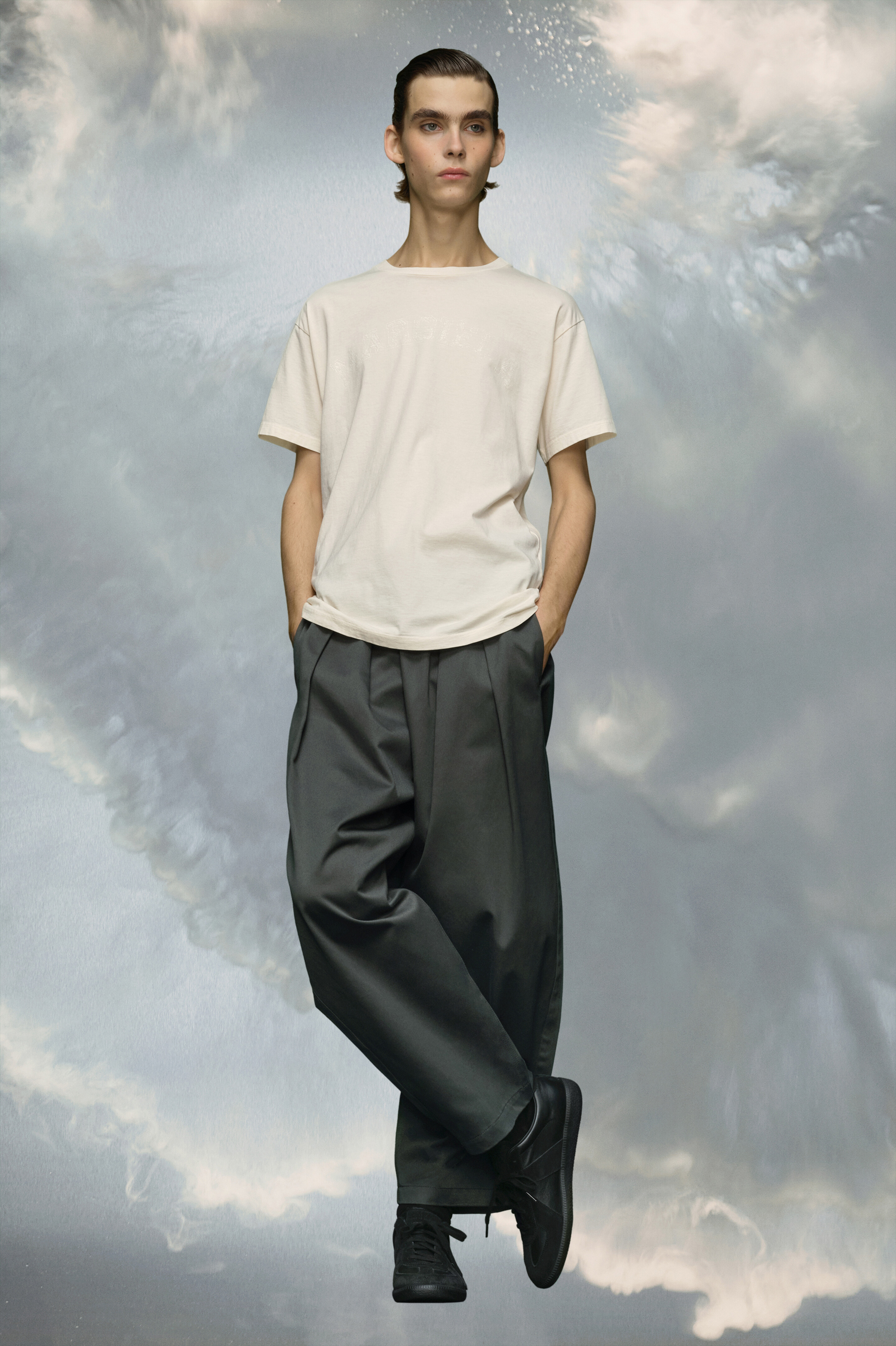 White Cotton Crewneck T-Shirt Blanc