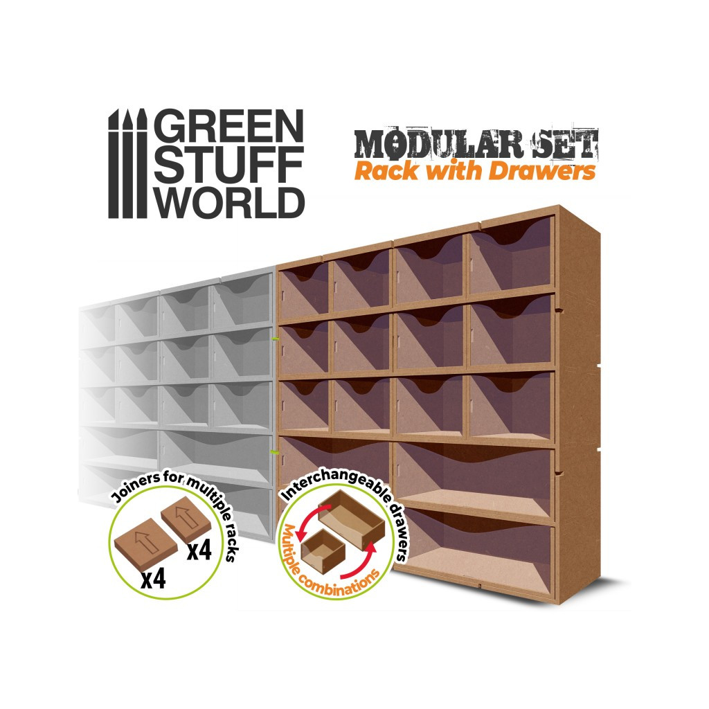 Présentoir Modulaire Vertical avec Tiroirs