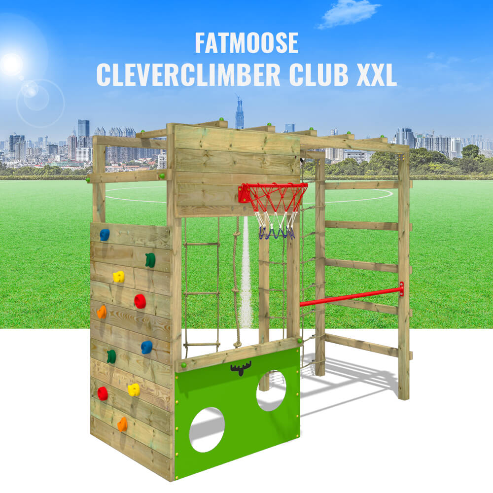 Fatmoose CleverClimber klimrek met klimwand en rekstok