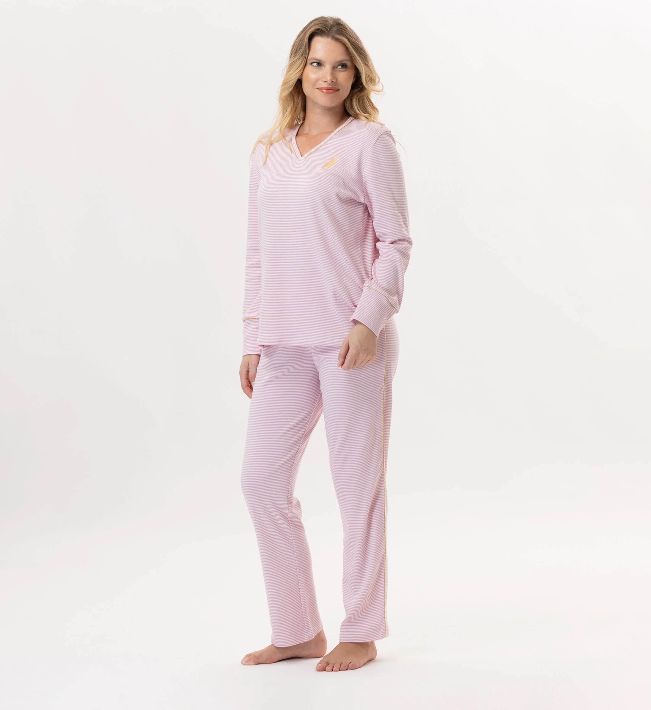 GARANCE 802 - Pyjama en coton | Rose