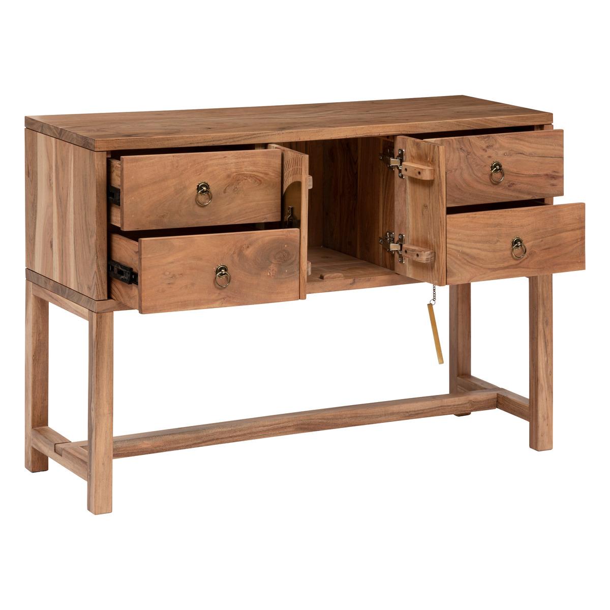 CONSOLE 2 PORTES 4 TIROIRS JILING