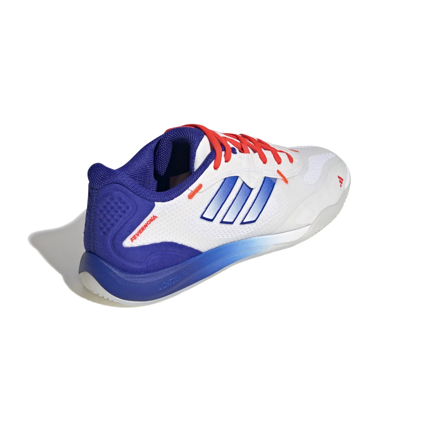 Adidas Fevernova Court Zaalvoetbalschoenen (IN) Wit Blauw Rood