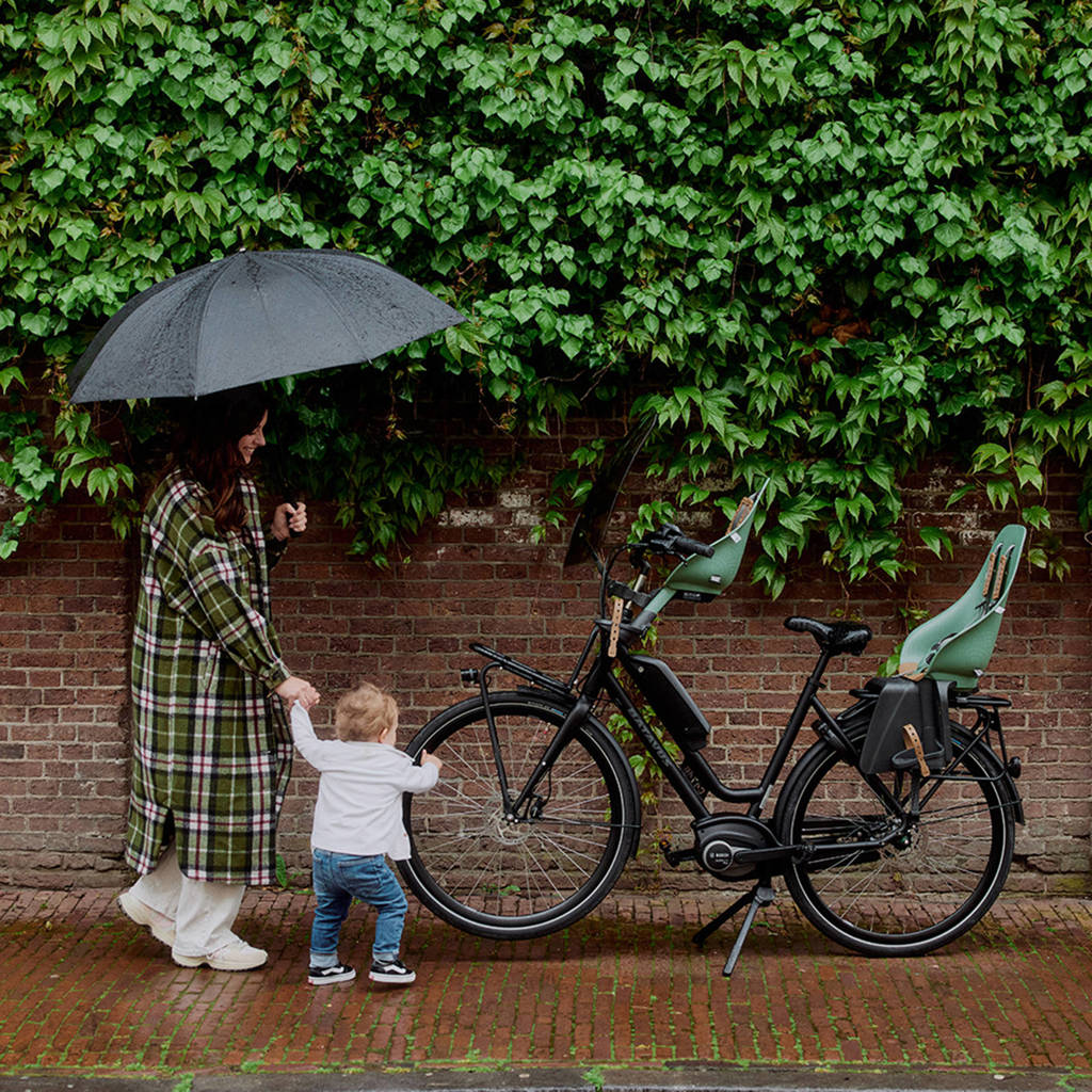 Ta—ke fietsstoeltje voor - Icho Green/Kurumi Brown