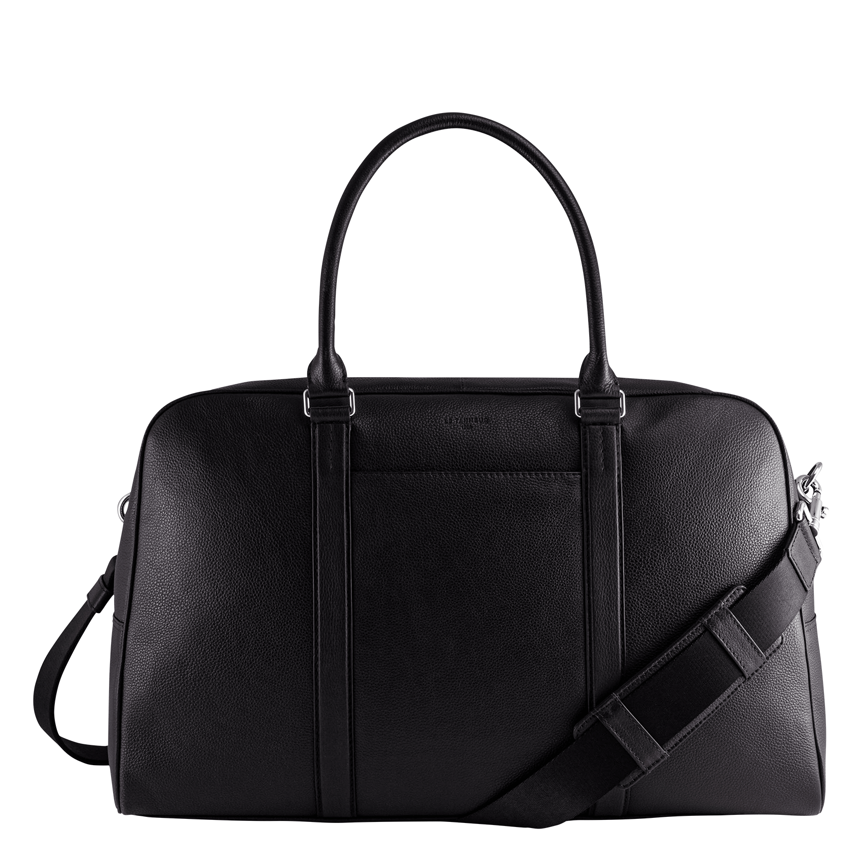 CHARLES - Sac de voyage en cuir| Noir