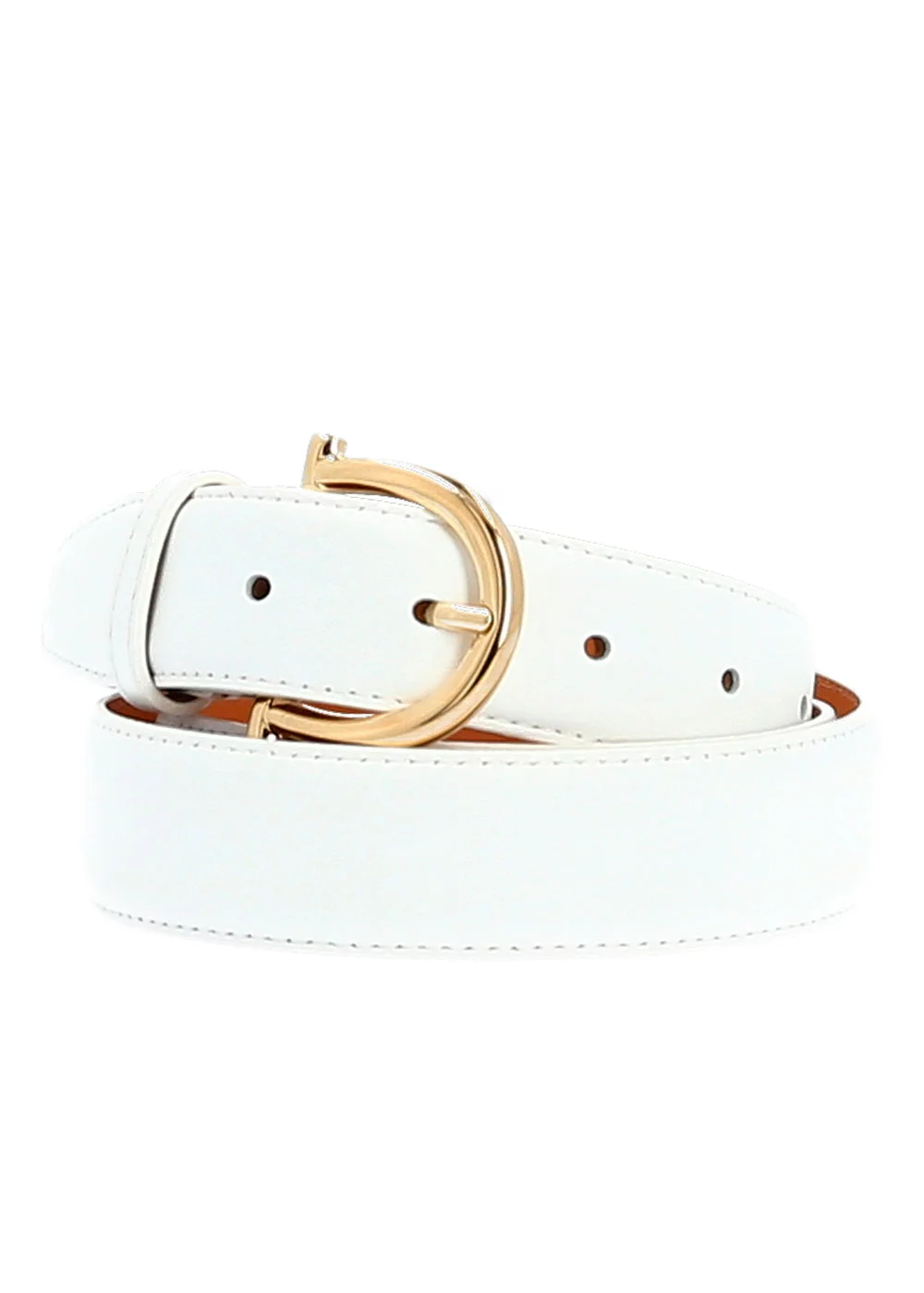CEINTURE OLGA CUIR BLANC