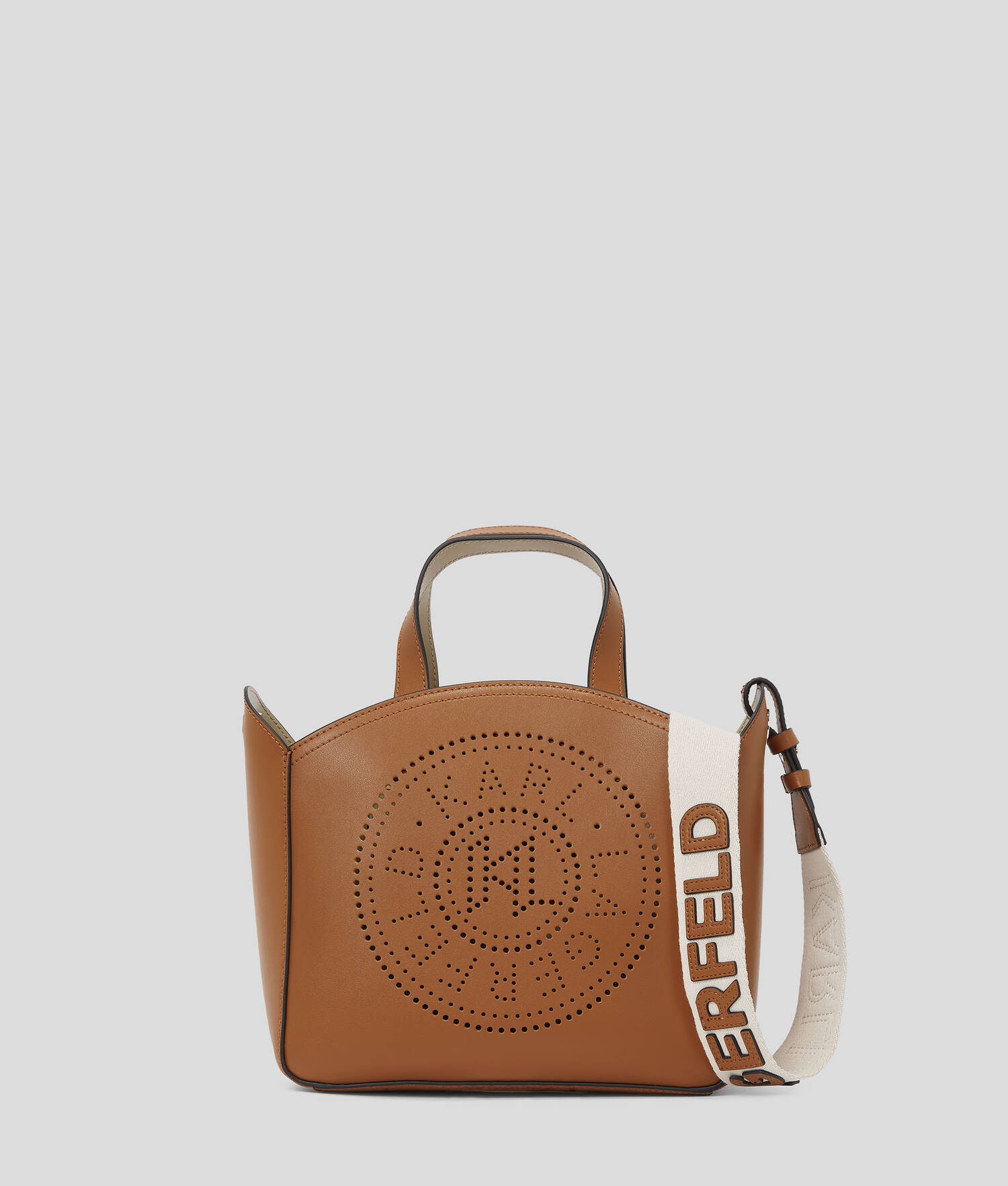 PETIT SAC CABAS PERFORÉ K/CIRCLE - Tan foncé