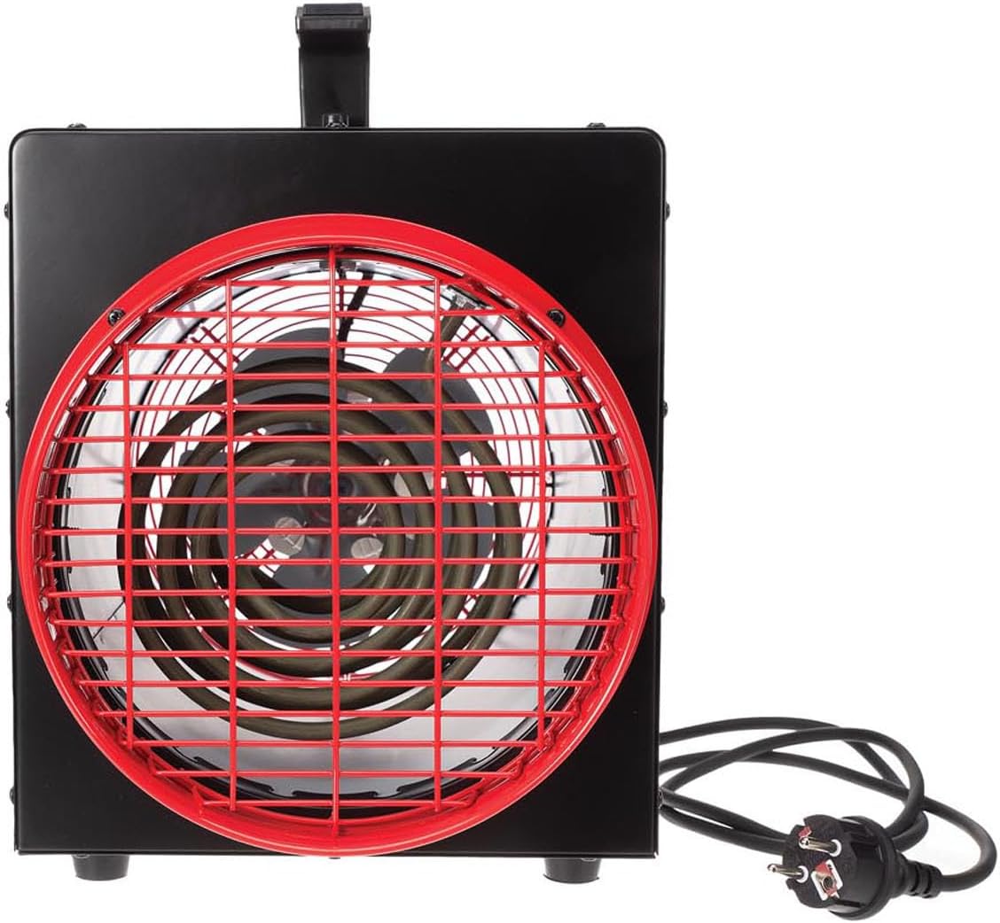 3300 Watt Heizlüfter mit Thermostat & Luftschlauch, elektrische Werkstattheizung