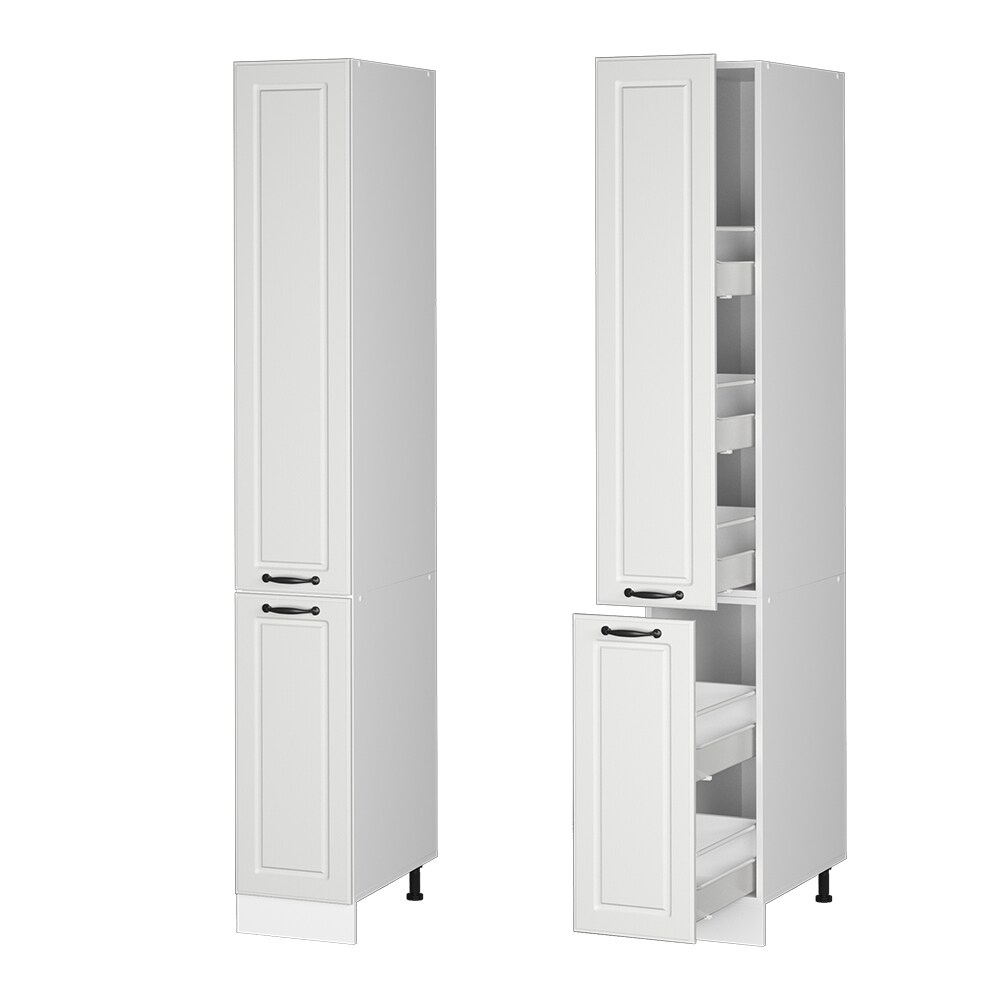 Vicco Apothekerhochschrank Küchenschrank Küchenzeile R-Line Landhaus 30 cm Weiß