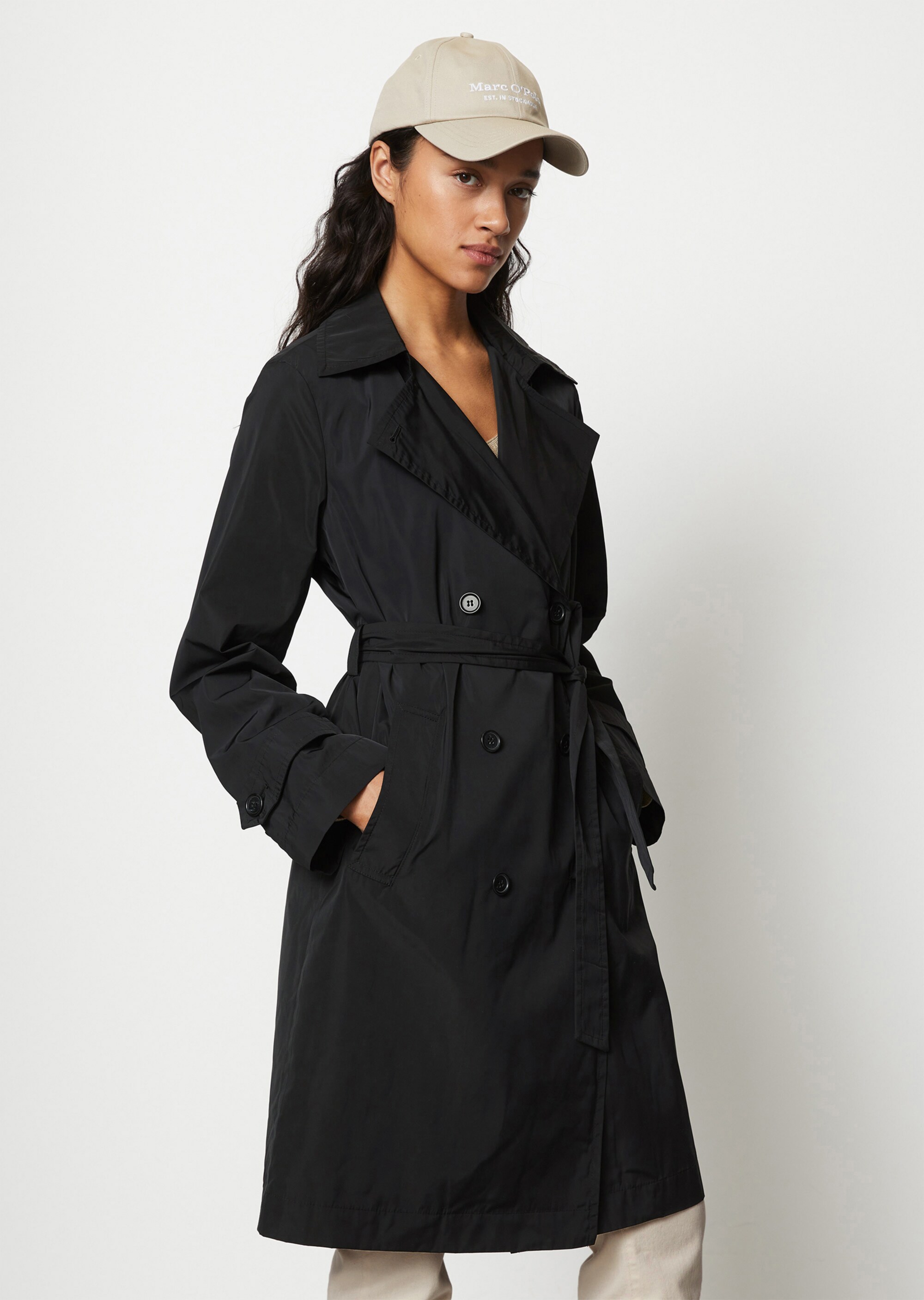 Trenchcoat regularmit wasserabweisender Oberfläche