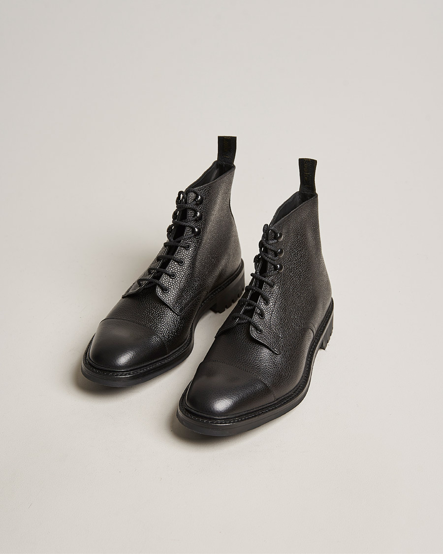 Loake 1880 Sedbergh Derby Boot Black Calf Grain