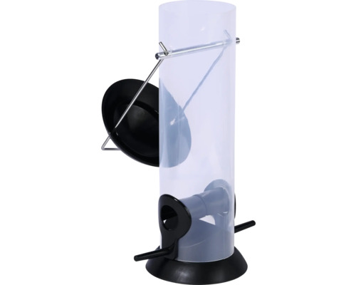 Dobar plastic voerbak voor huisdieren, 9 x 9 x 23 cm, zwart