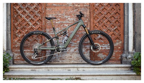 VTT Électrique Tout-Suspendu Cube AMS Hybrid One44 C:68X Super TM 400X Sram XX Eagle AXS 12V 400 Wh 29'' Vert Dusty Olive 2025