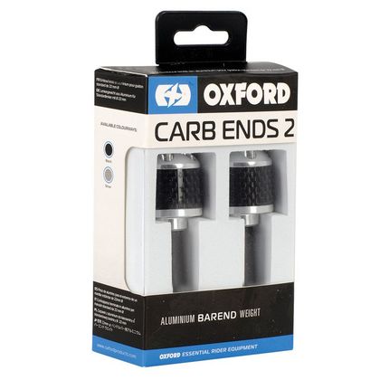 Embouts de guidon Oxford CarbEnds 1 (22 mm) Universel - Gris