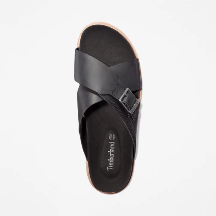 Sandale Amalfi Vibes à brides croisées pour homme en noir