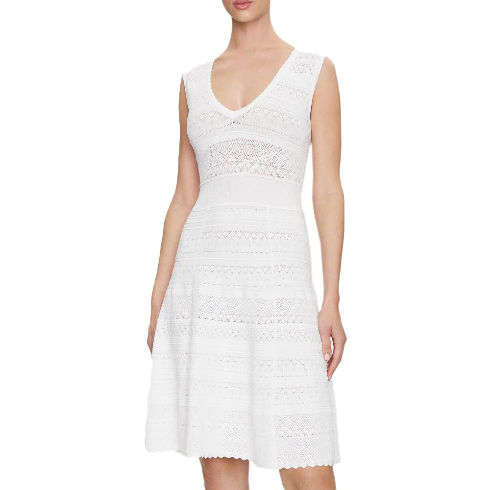 Morgan Robe Blanche Femme Morgan Tricot 241RMNAIA