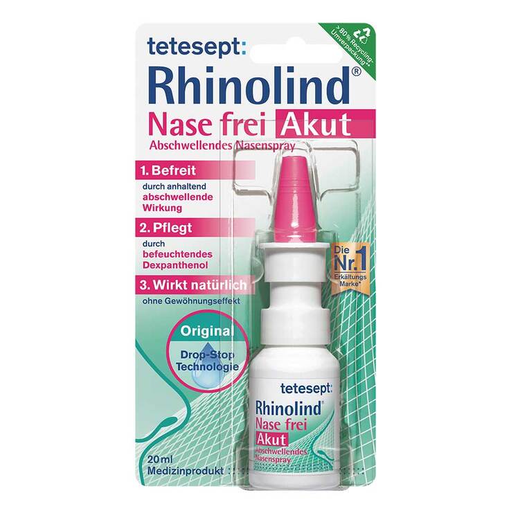 Tetesept Rhinolind Abschwellendes Nasenspray, 20 ml