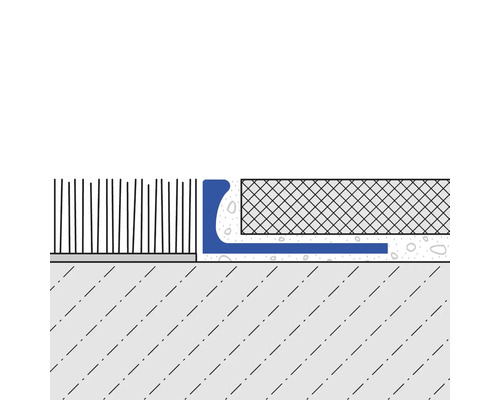 Dural Durosol 10 mm hoekafsluitprofiel, lengte 250 cm, aluminium titanium, hoogglans