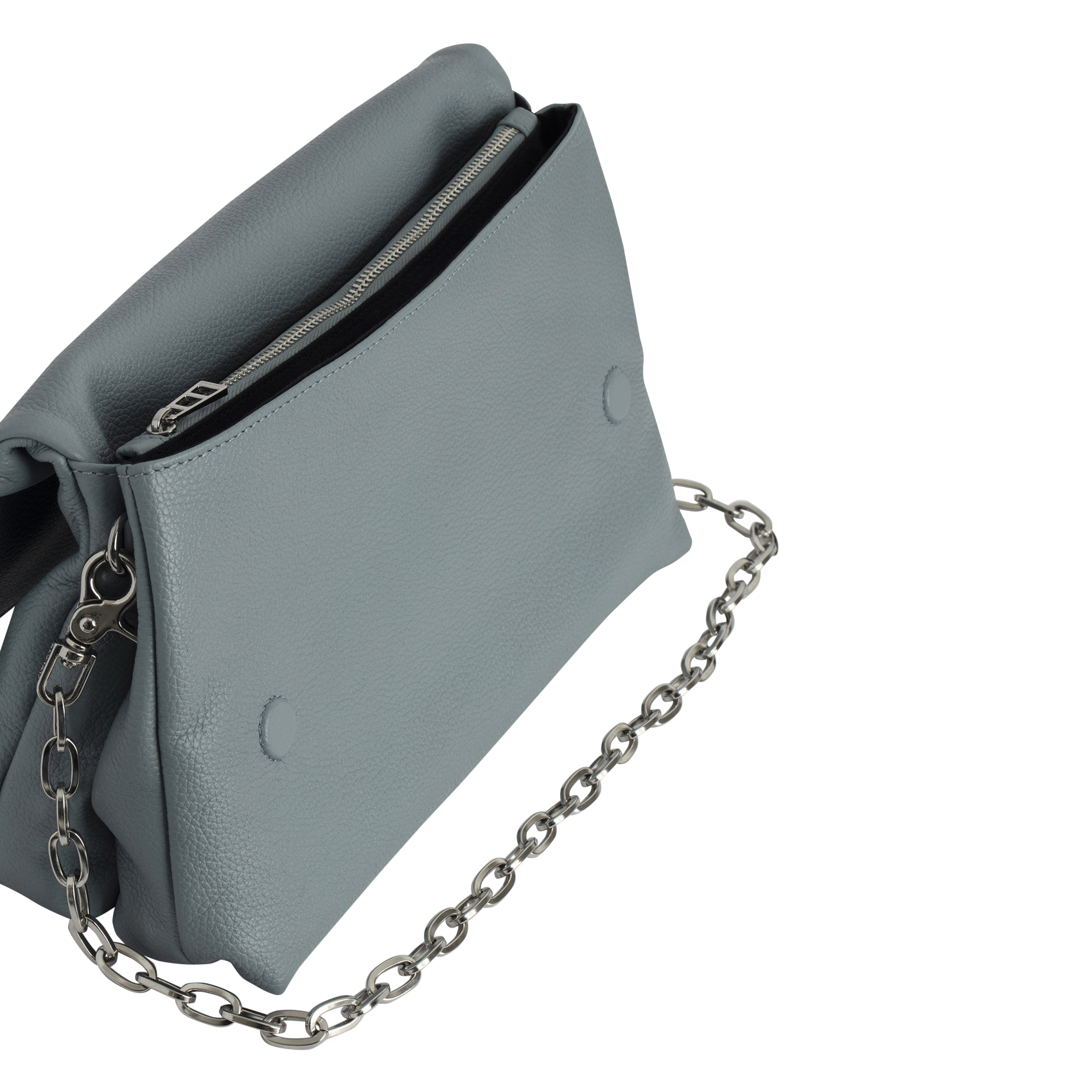 ROCKY - Sac bandoulière en cuir | Gris