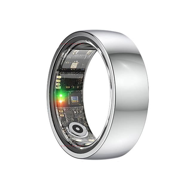 Smart Ring R1000 – Søvnmonitor, Bluetooth 5.0, Blood Oxygen Monitor Sølv 12