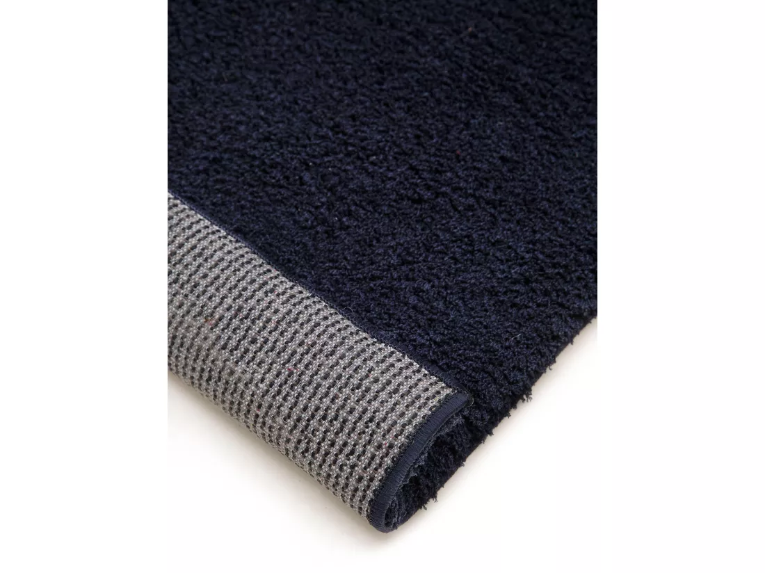 Tapis à poils longs Soda Bleu foncé 120x170 cm
