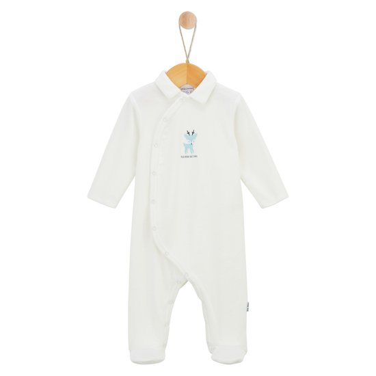Petit Cocon Pyjama   Blanc        de               P'tit bisou