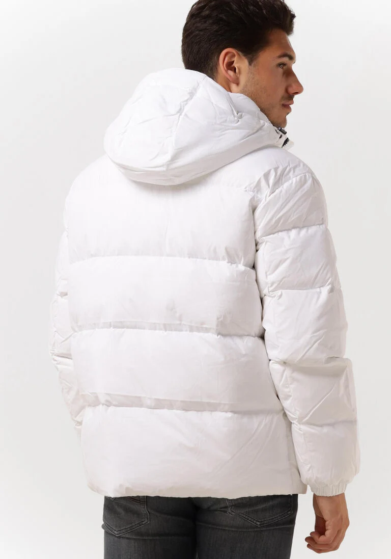 TOMMY JEANS witte tommy jeans gewatteerde jas tjm essential down jacket