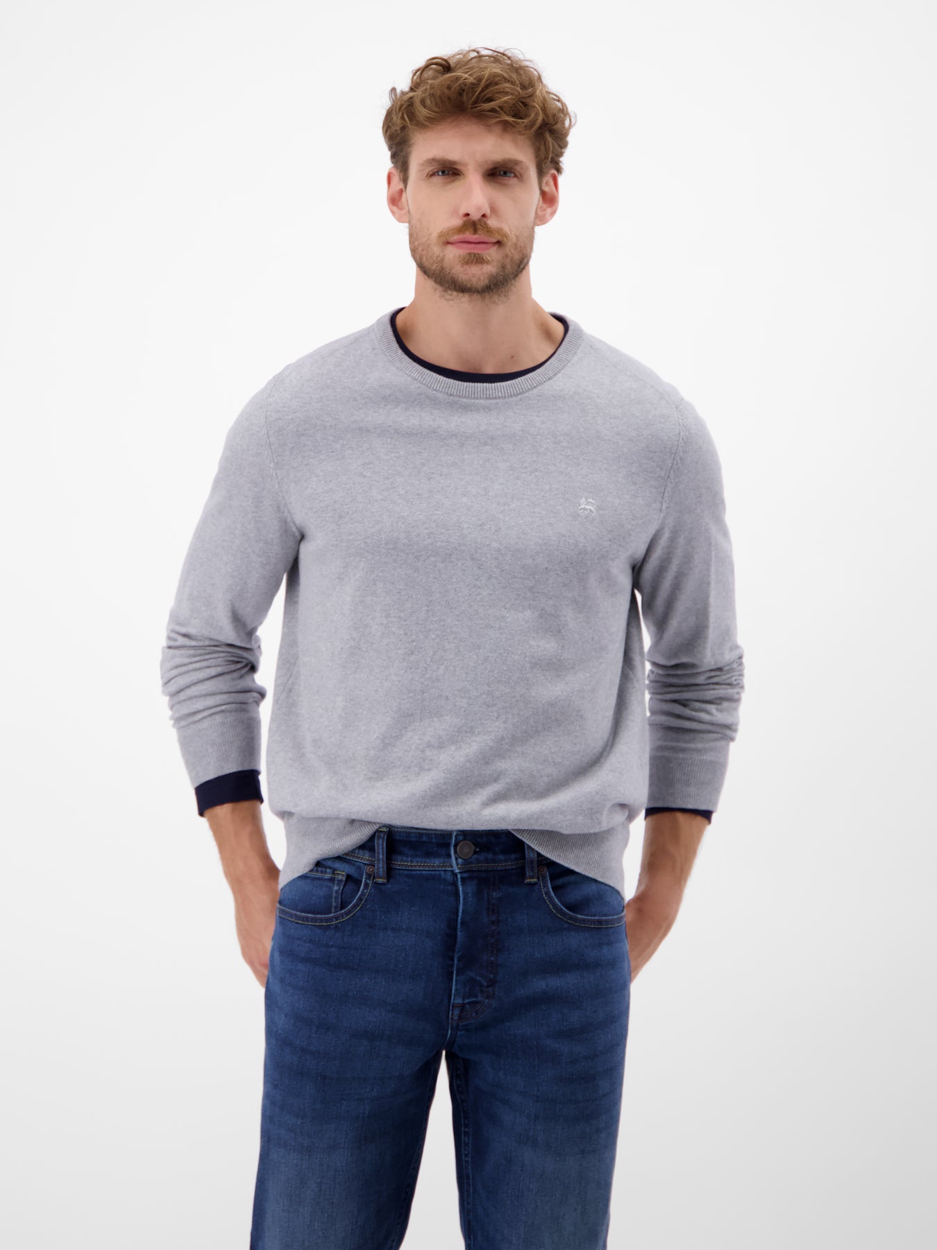 Herren Basic Strickpullover