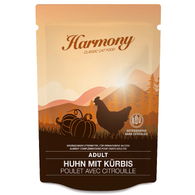 Harmony Cat Adult Huhn mit Kürbis 12x80g