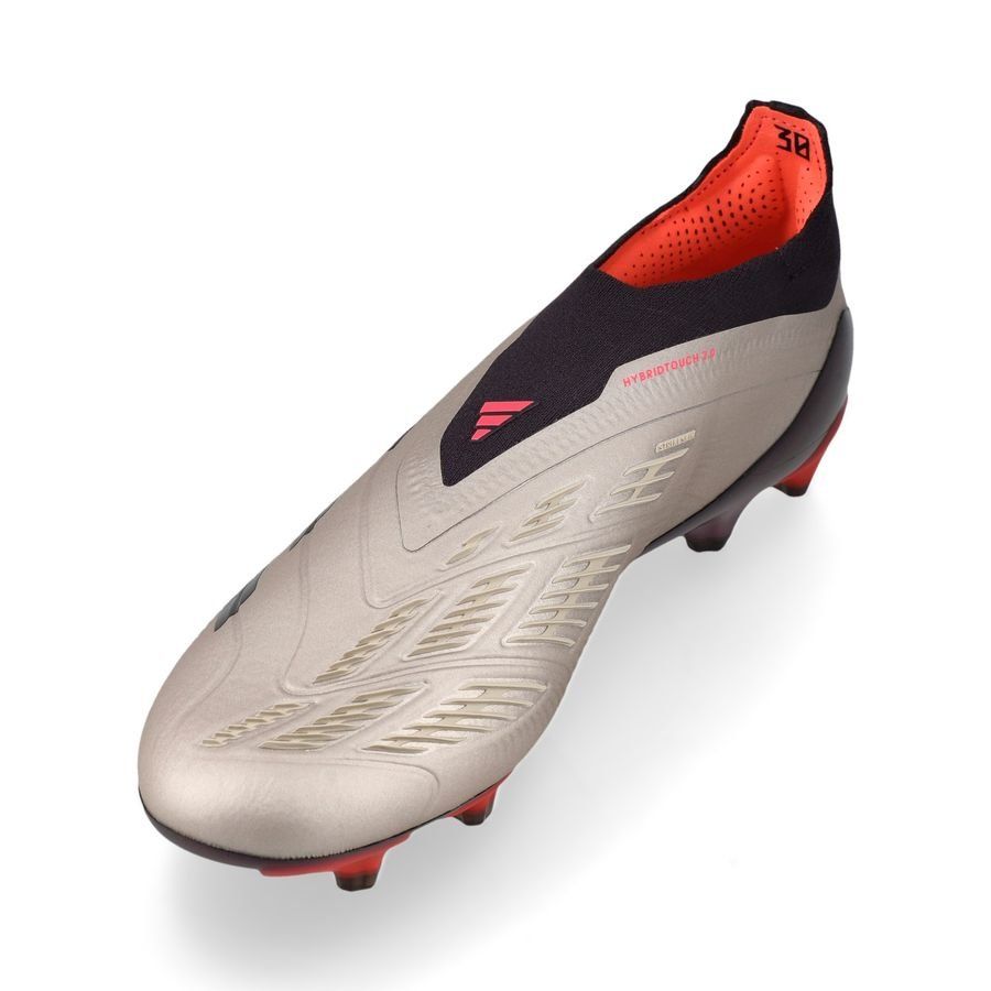 adidas Predator Elite Laceless AG Vivid Horizon - Argenté/Aurora Black/Turbo