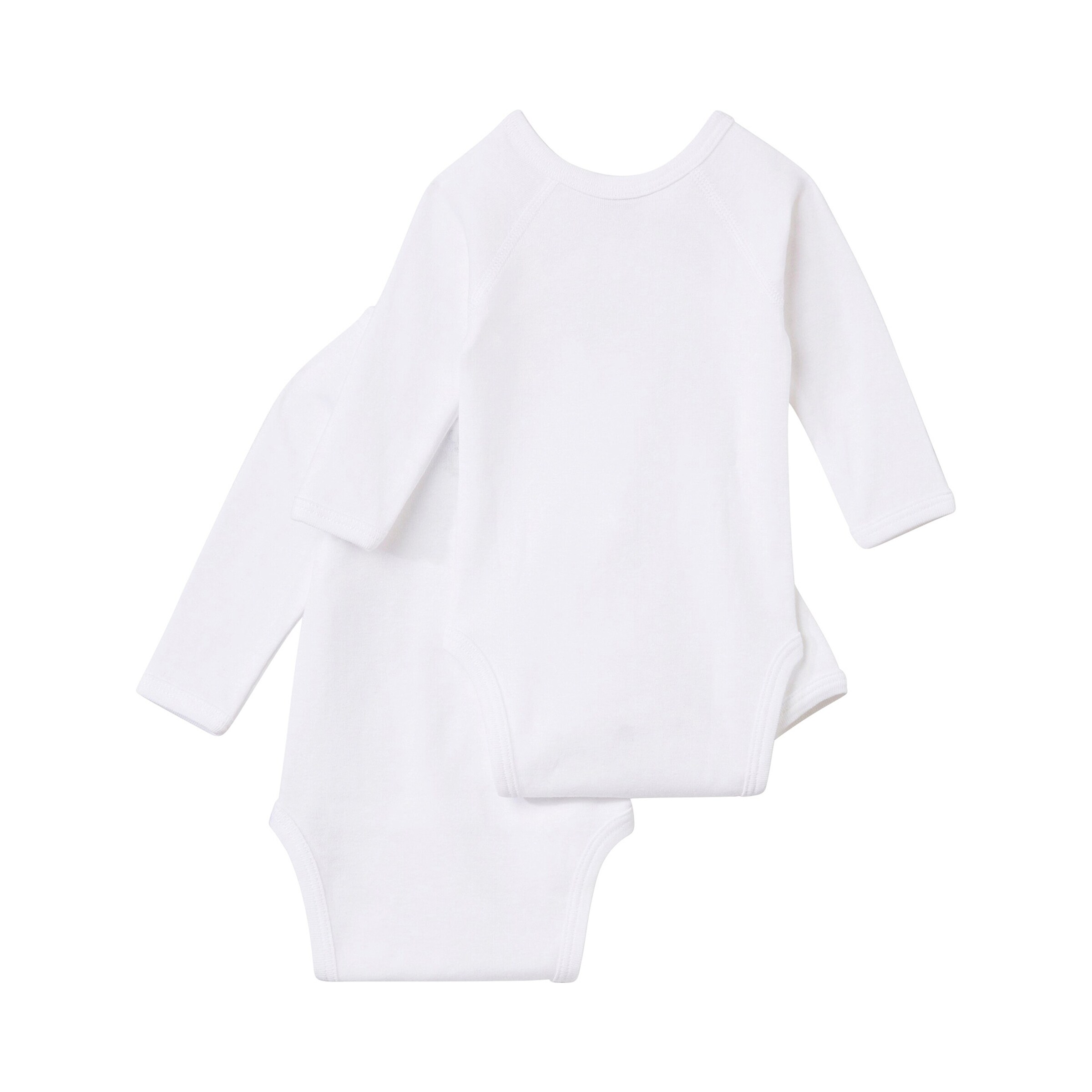 Petit Bateau 2er-Pack Wickelbodys langarm